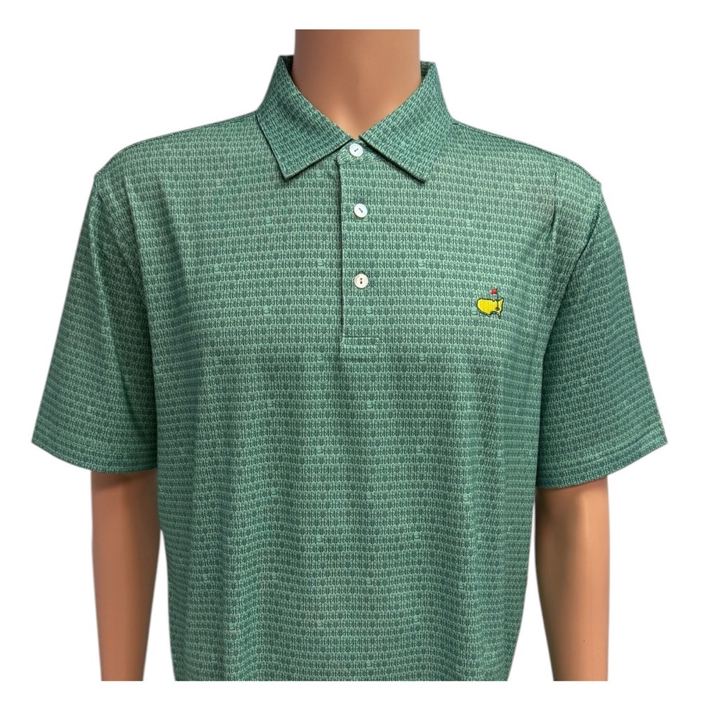 Masters Performance Tech Green with Chair Pattern  Polo M - 2025 brand new NWT